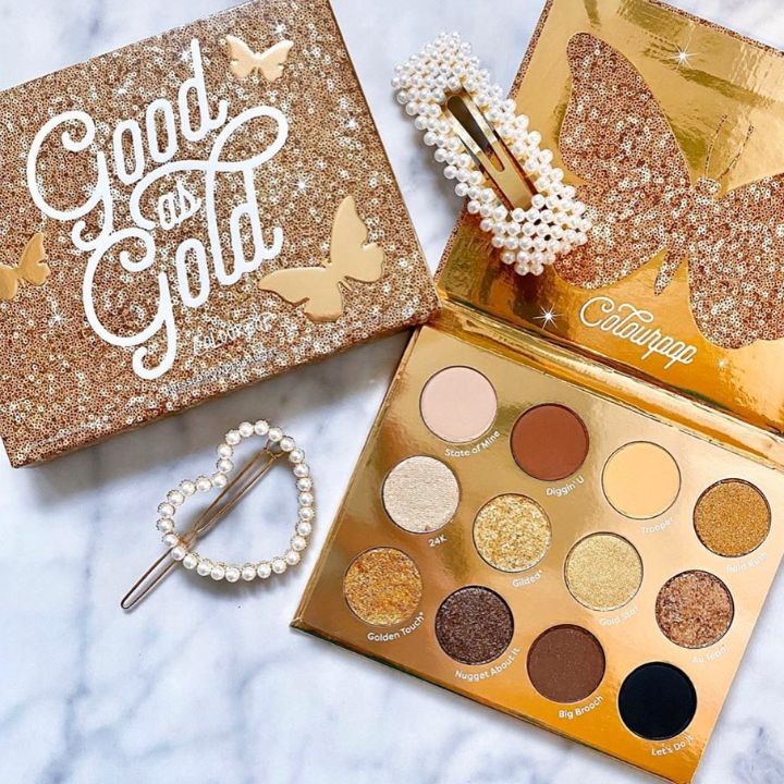 Bảng màu mắt Colourpop Good as Gold 12 ô