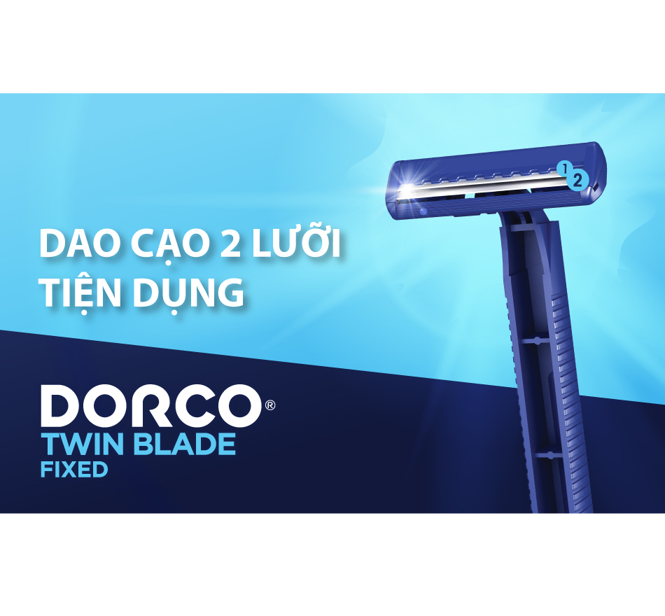 Dao cạo râu 2 lưỡi DORCO TD 708 gói 05 dao cạo