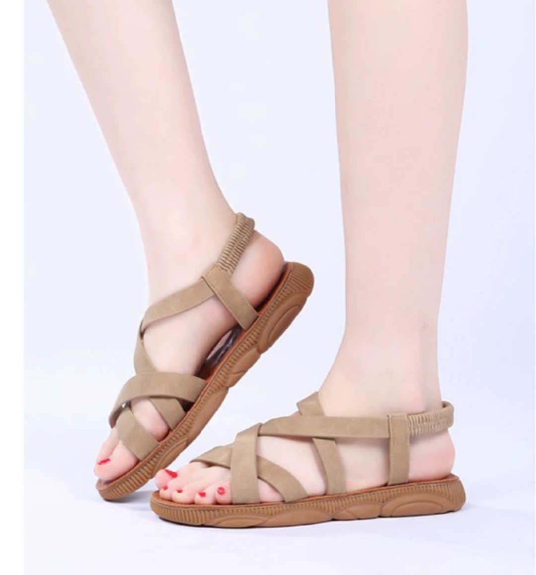 [HCM]Dép sandal đế bệt quai chéo