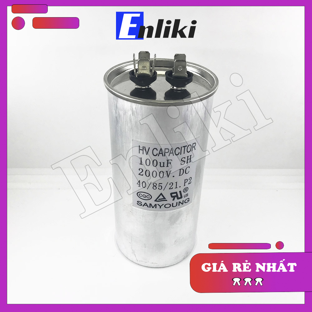 TỤ 100UF 2000V SAMYOUNG (60x135mm)