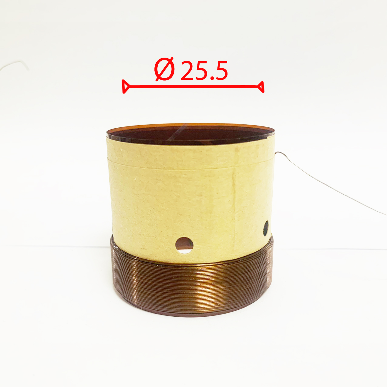 Coil loa 25.5 mm loại 4 lớp đồng nguyên chất - côn loa 25.5