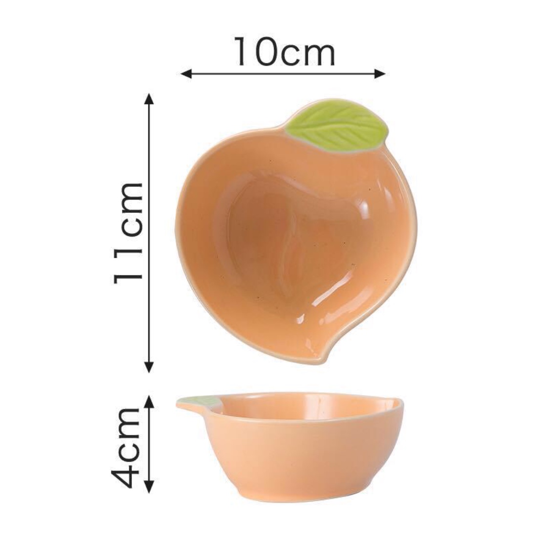 Chén ăn dặm gốm sứ, chén gia vị hình củ quả dễ thương