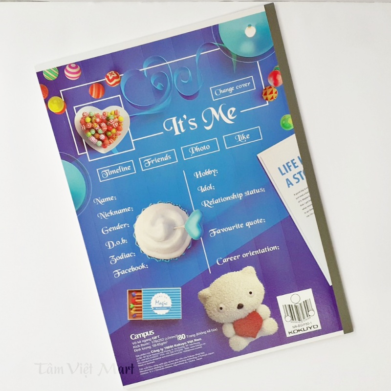 Vở kẻ ngang Campus Gift 80 trang