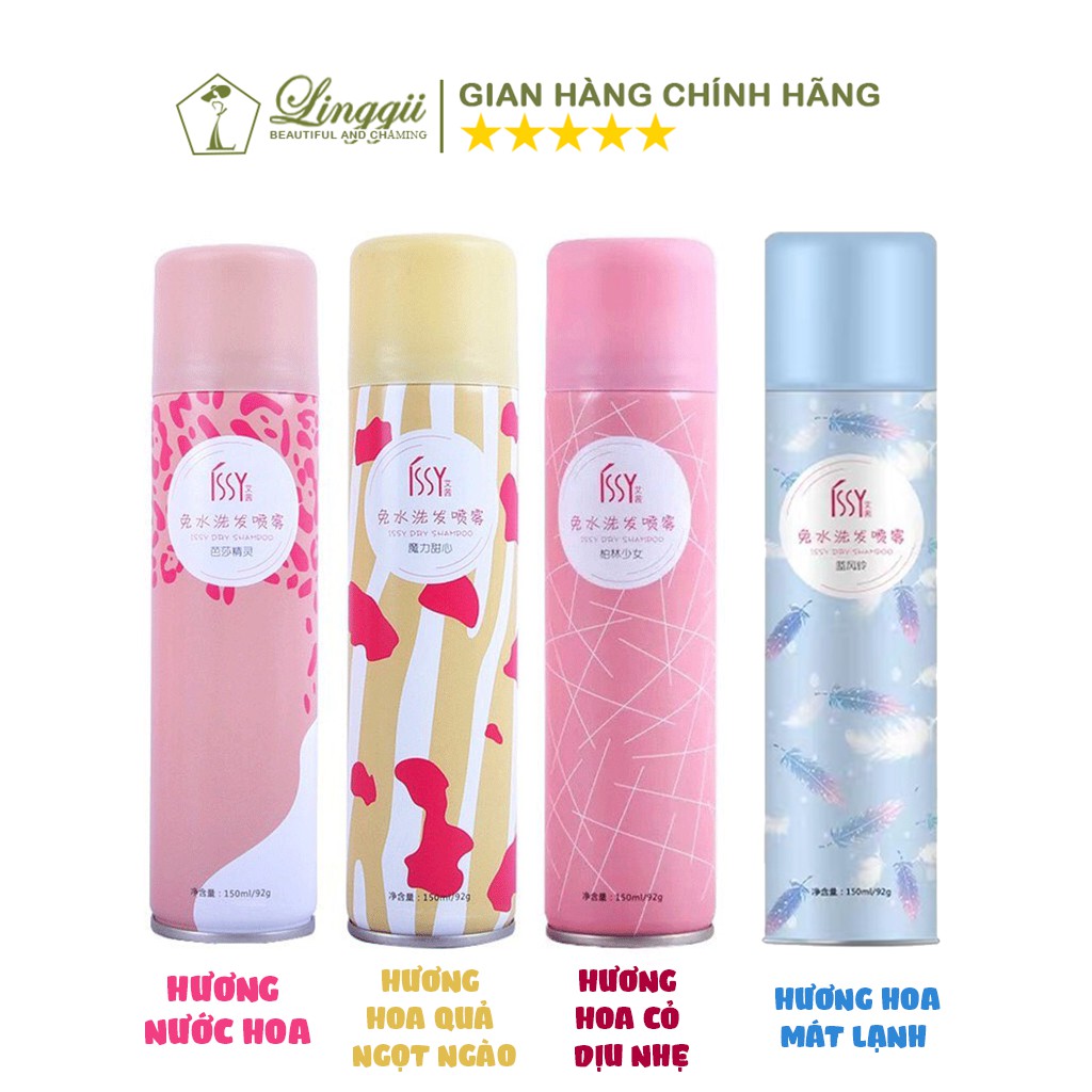 Dầu gội khô dạng xịt ISSY dành cho tóc bết