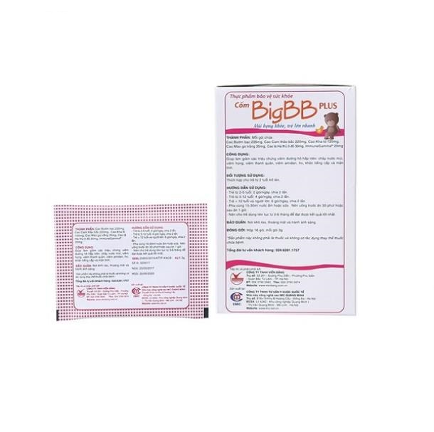 Cốm BigBB Plus (Hồng) - BigBB Xanh [Big bb)