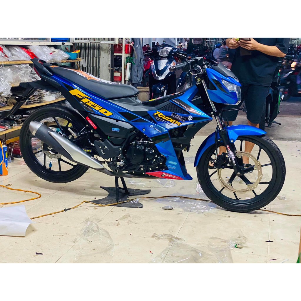 Tem rời Raider Xanh đen (X)