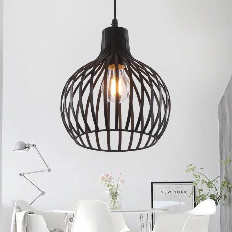 Thả lồng sắt d25cm đui e27 phổ thông