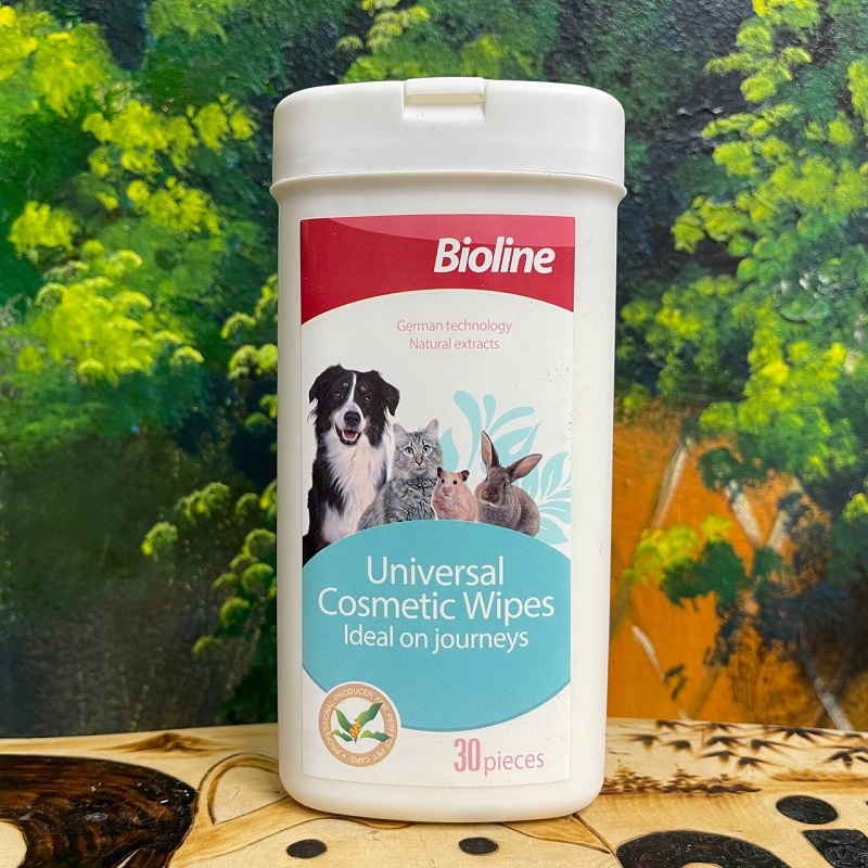 Khăn lau ố mắt BIOLINE Cho Chó Mèo 30PCS