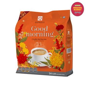 Cà phê sữa hòa tan 3 in 1 Q Express Good Morning