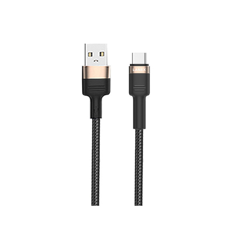 Cáp Sạc Nhanh Lanex Ltc - N17c Dây Dù Type C 3.0a Dài 1.5m