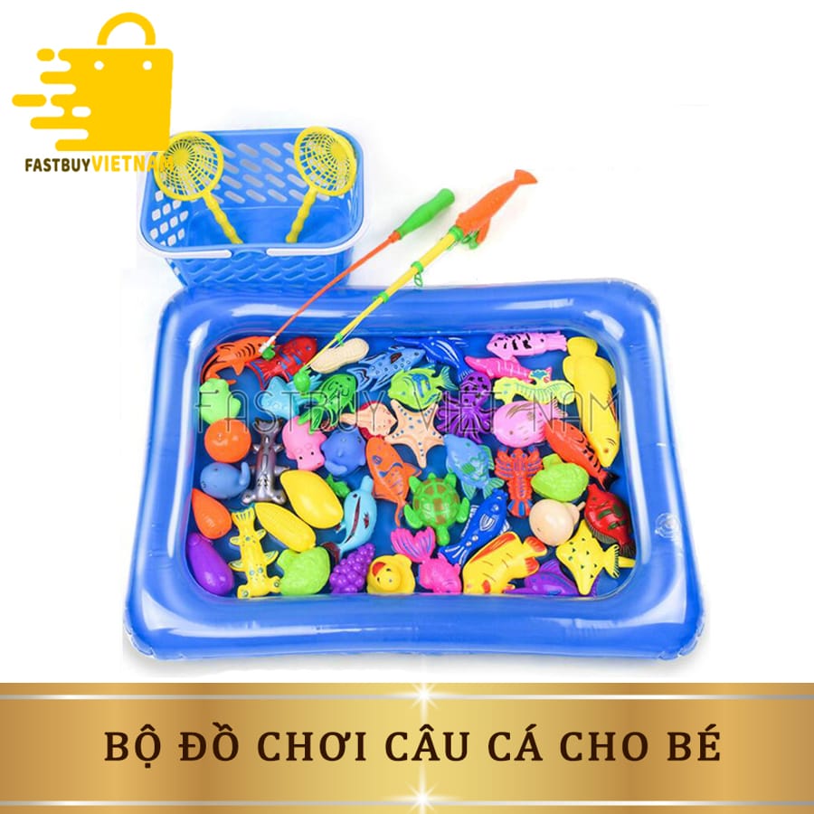 Bộ đồ chơi câu cá cho bé , bộ câu cá có phao bơi giúp bé và bố mẹ vui chơi