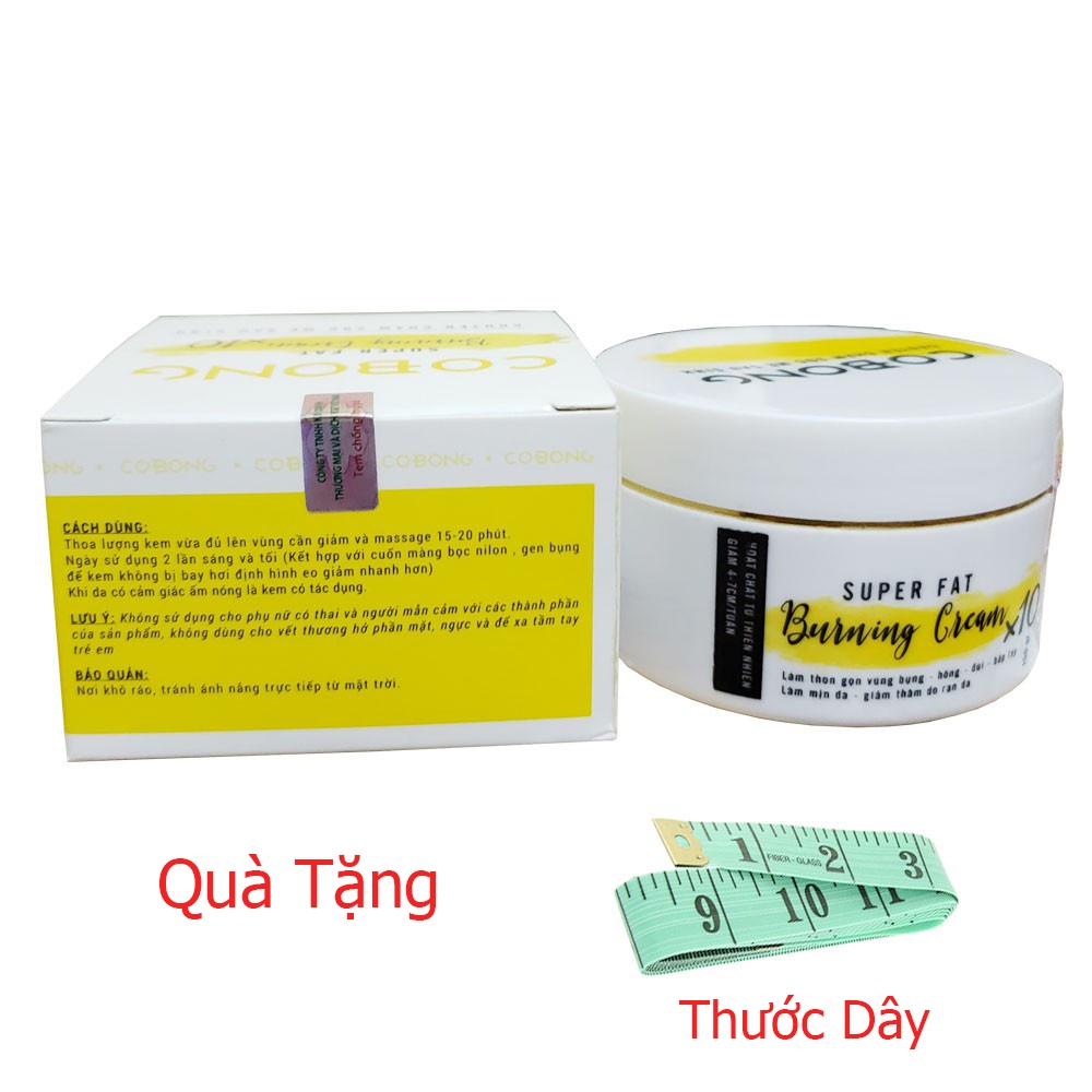 ( TẶNG POMELO ) Kem Tan Mỡ Cô Bông 150g Giảm Mỡ Bụng [ Kèm Thước Dây ]