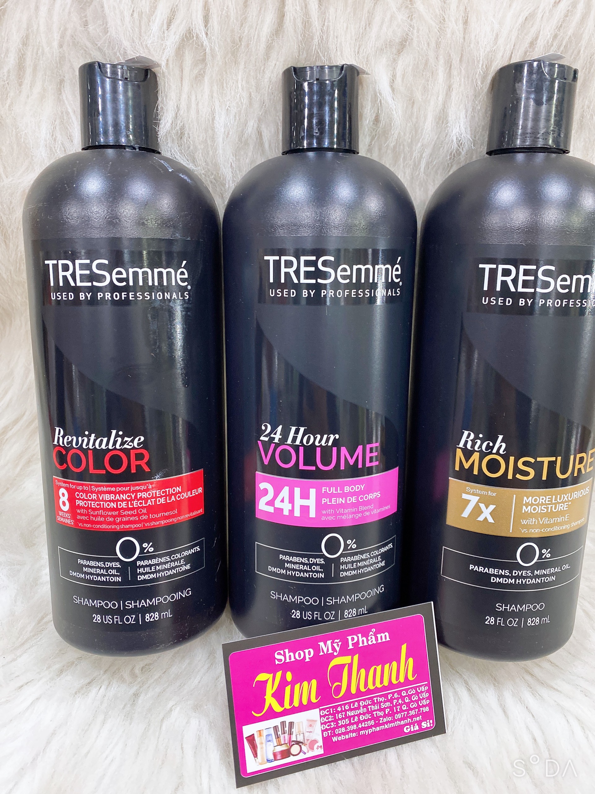 DẦU GỘI DẦU XẢ TRESEMME MỸ SHAMPOO 828ML (COLOR MẪU MỚI )