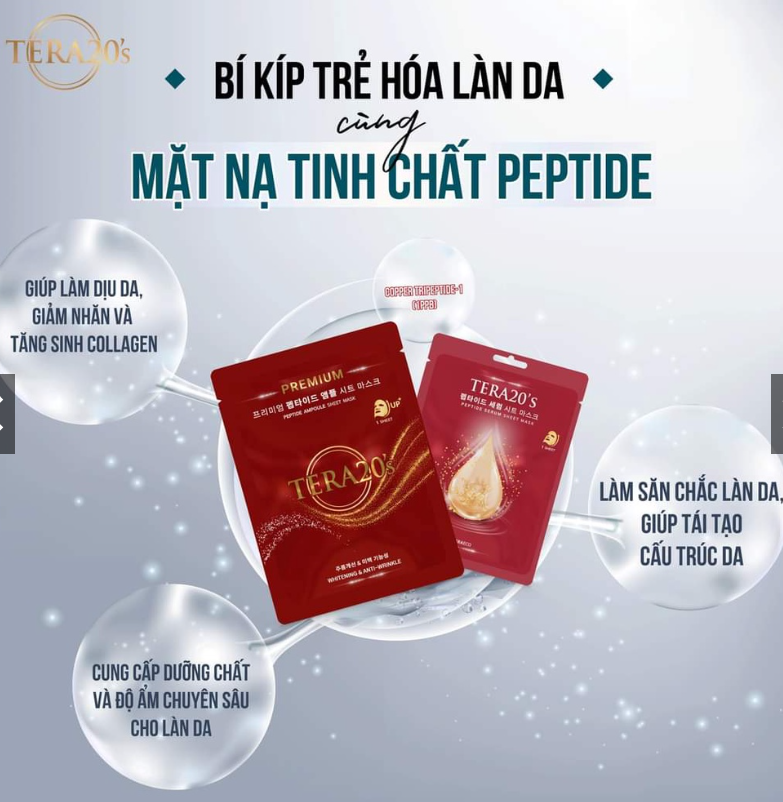 Mặt nạ tinh chất PEPTIDE cao cấp TERA20's