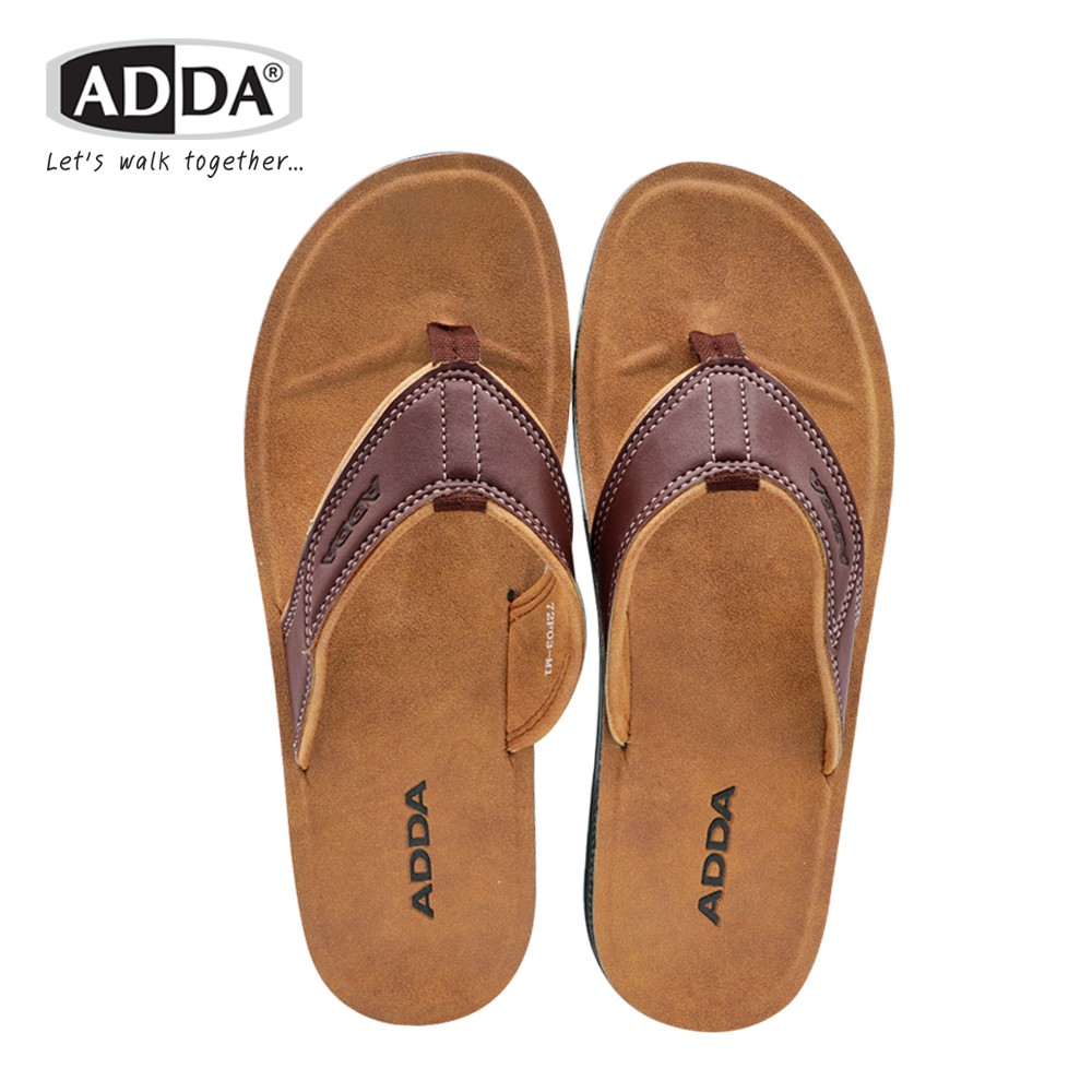 [ADDA]Dép Kẹp Da Nam Model 72F03M1 แท้จริง Adda Nhập Thái Lan(Size39-43)