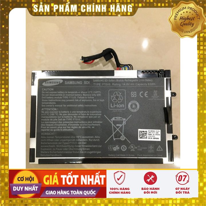 Pin(battery)Original Dell Alienware M11x M14x R1 R2 R3 zin (PT6V8)- PIN ZIN BẢO HÀNH 6 THÁNG LỖI ĐỔI MỚI