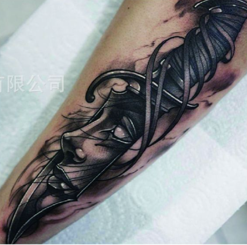 Hình Xăm Dán Tattoo 13k - Hình xăm dán môi đen huyền bí 16x17cm | Facebook