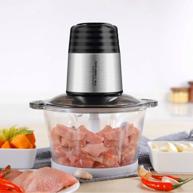 Máy Xay Thịt Ranbem 224A Cối Thủy Tinh