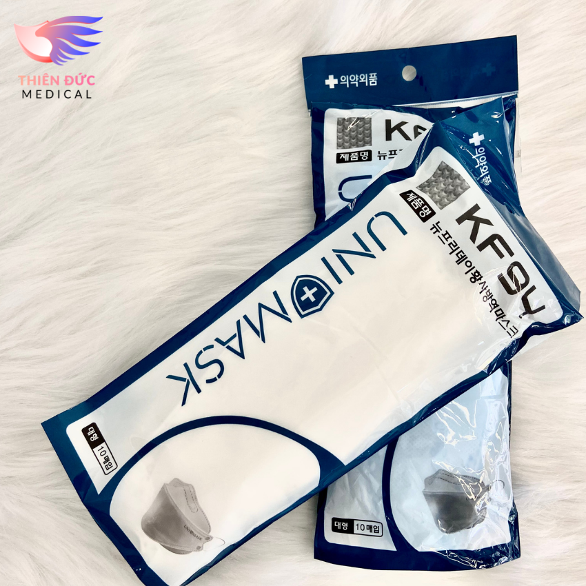 Combo Bịch Lẻ 10 Khẩu Trang KF94 UniMask Kháng Khuẩn