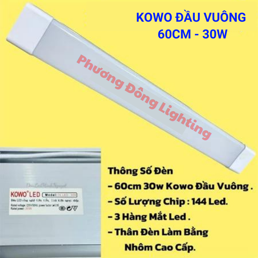 Đèn LED bán nguyệt siêu sáng 0,6m (30W)- 1,2m (60W) - Đủ Wat