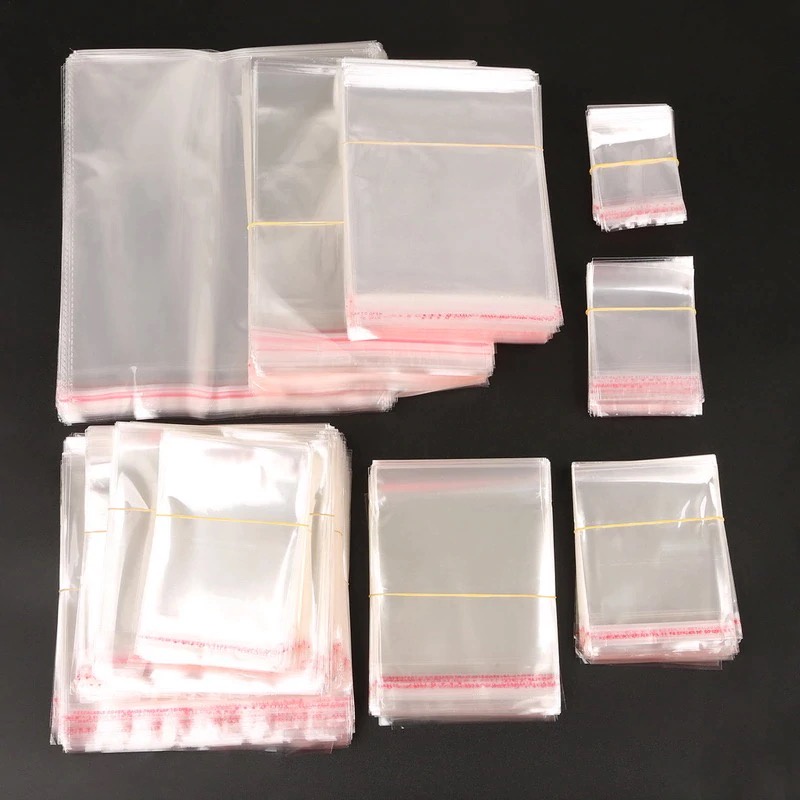 100 gam túi bóng kính OPP dán miệng size bé