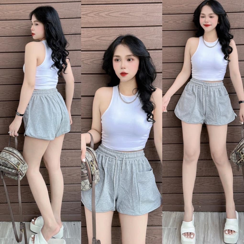 [HCM]bộ thun gân đùi áo sát nách mẫu thời trang hè MB04