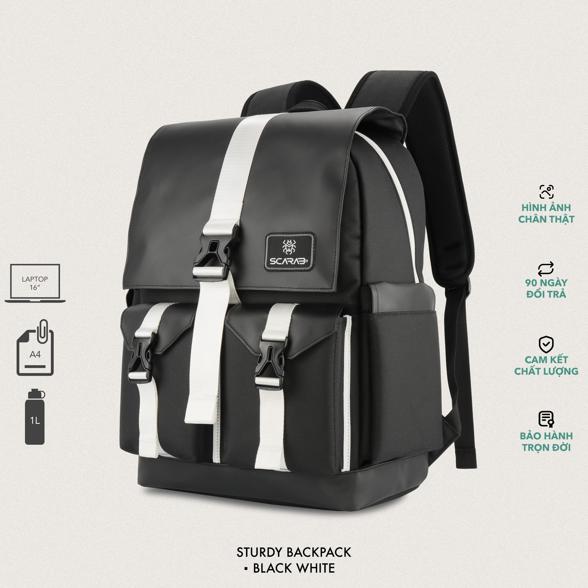 Balo Size Lớn SCARAB - STURDY Backpack Unisex