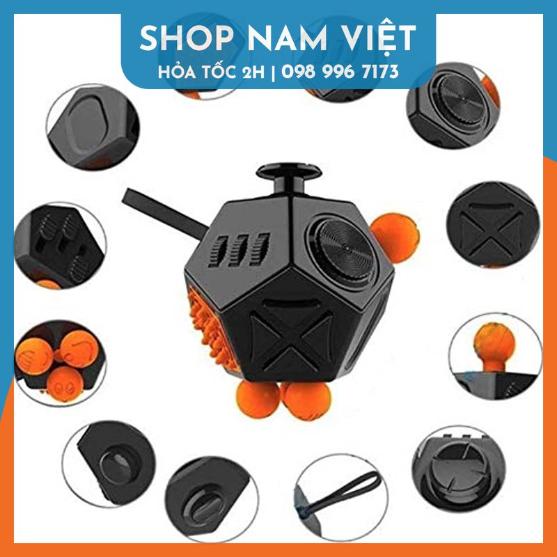 Fidget Cube Thế Hệ 2 12 Mặt (Holy Crystal) – Nhiều Màu