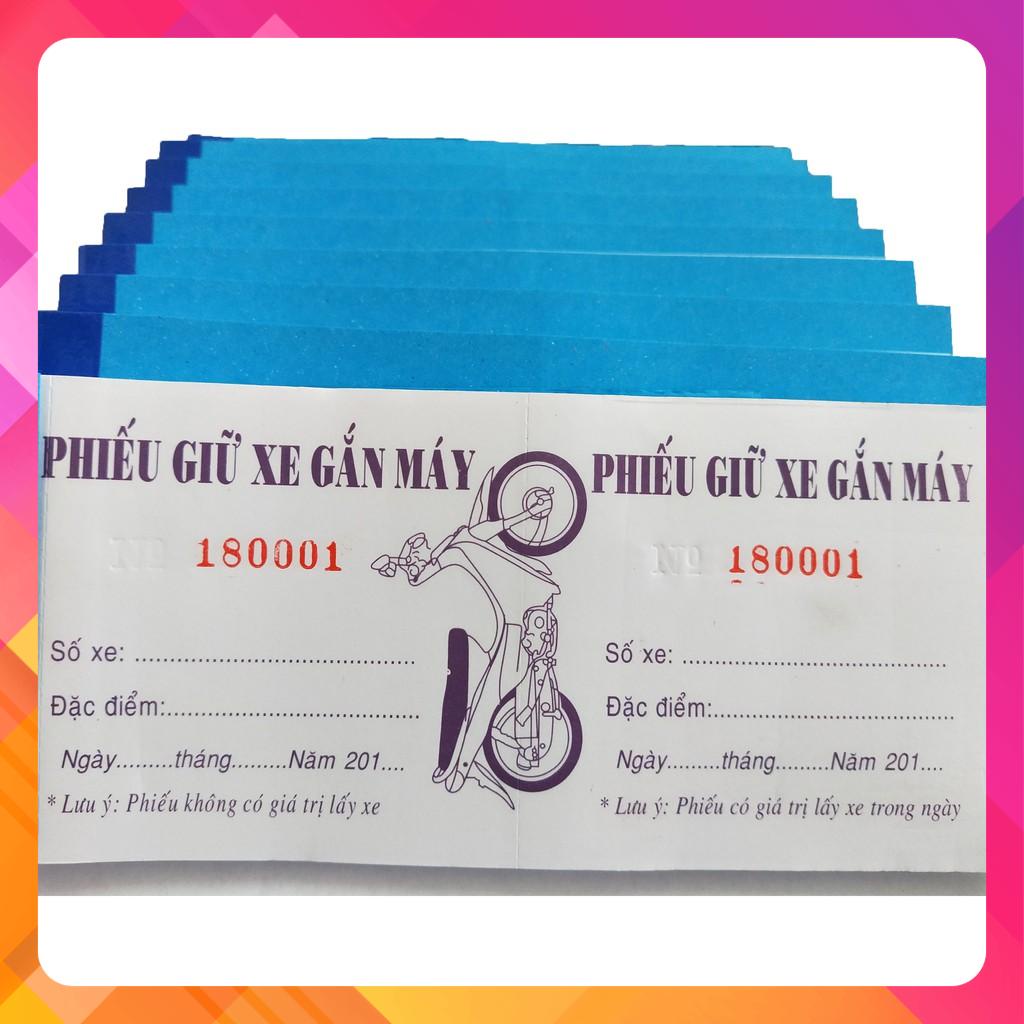 SET 10 CUỐN VÉ GỬI XE LOẠI TỐT