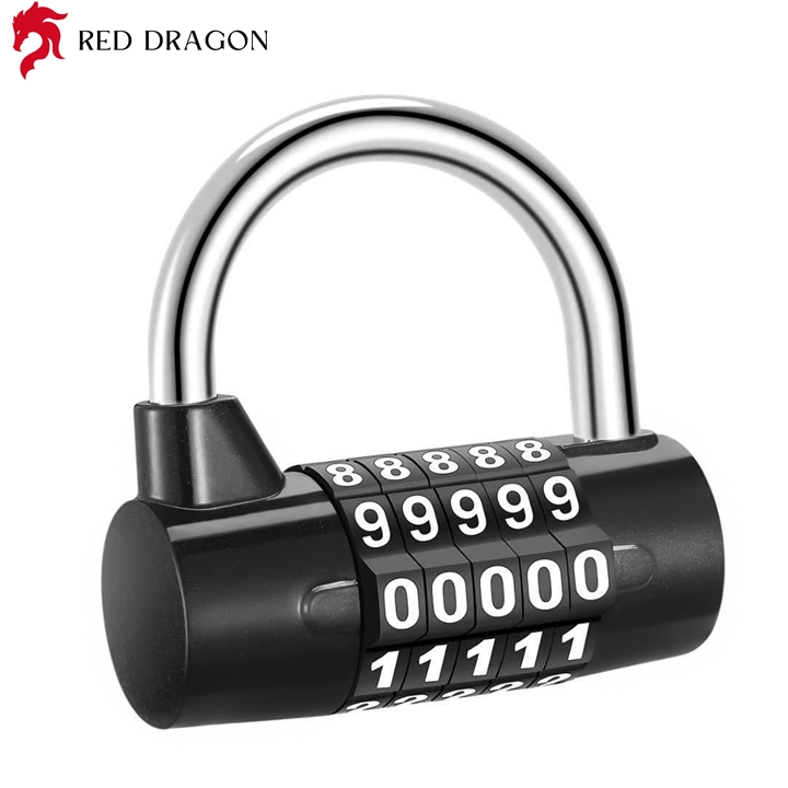 Reddragon ổ khóa chữ u 5 số jinku lock model m408 càng khóa 6.5mm chống cắt chống khoan chống cưa chịu va đập