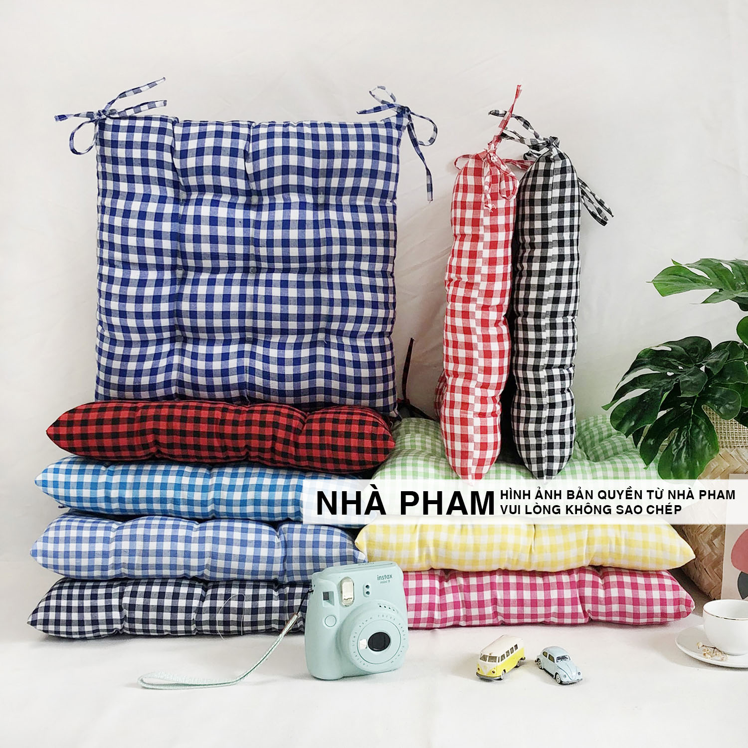 Đệm Vuông Ngồi Bệt CARO PHAM (40,45,50cm)