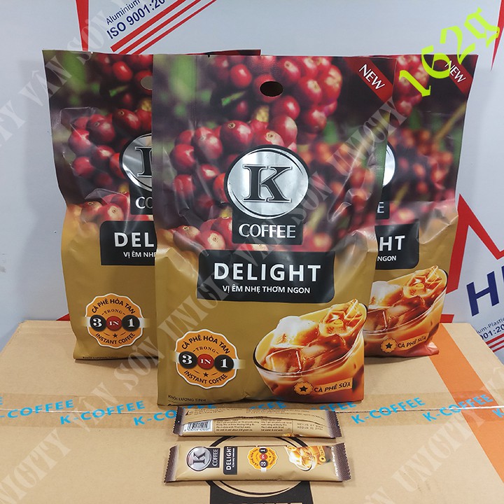 Cà Phê Hòa Tan K Coffee Delight 3in1 (612g / Hộp)