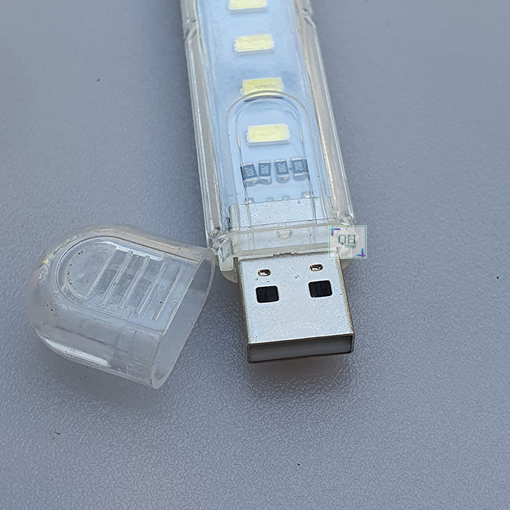 Đèn Led USB 8 Bóng Ánh Sáng Màu Trắng