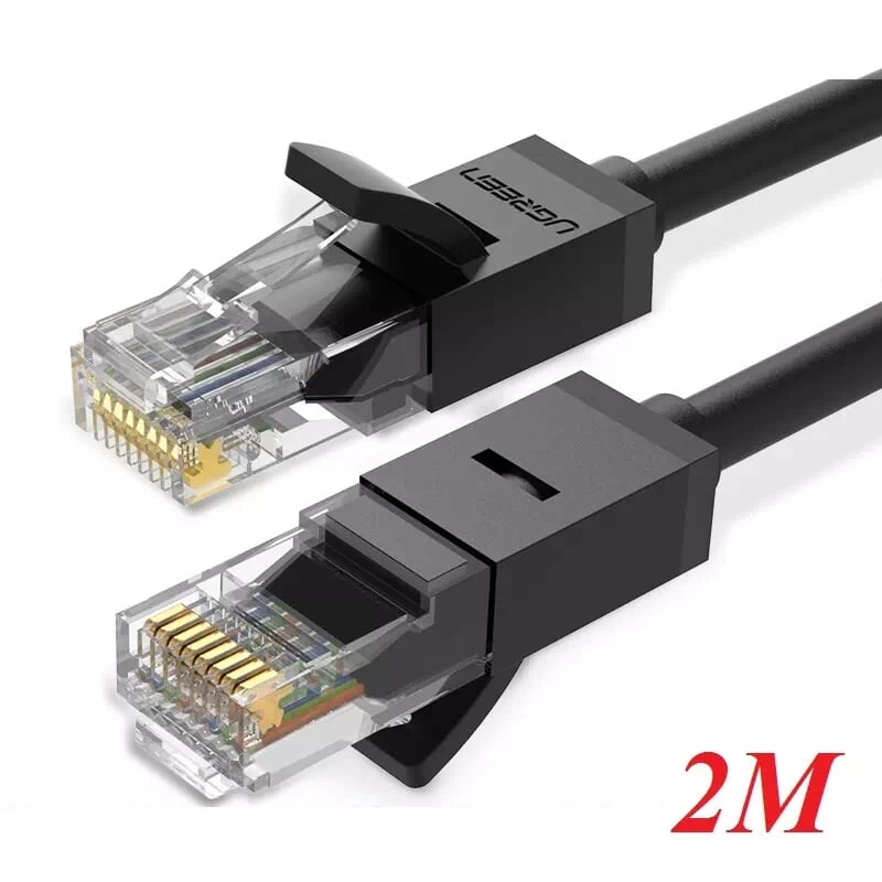 Ugreen 20160 2m màu đen cáp mạng lan cat6 utp nw102