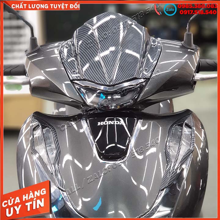 Chắn gió sh 2020 - 2021 mẫu sơn carbon