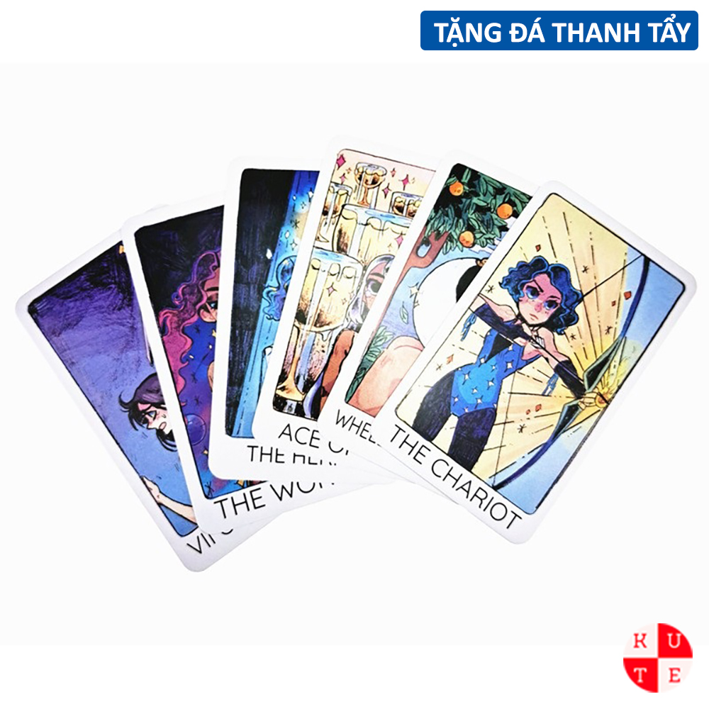 Bài Tarot Britt's Third Eye 78 Lá Tặng Đá Thanh Tẩy