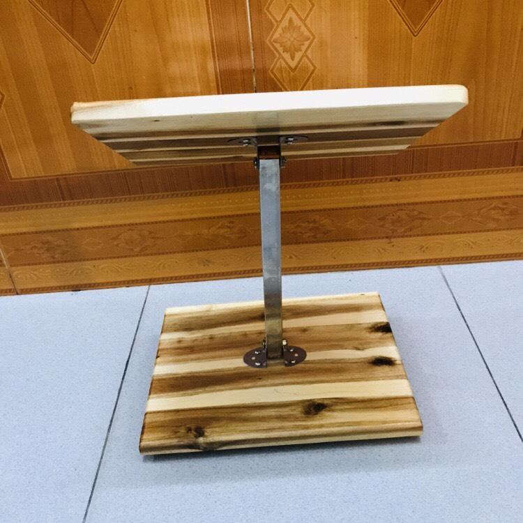 Kệ tụng kinh gỗ chân inox