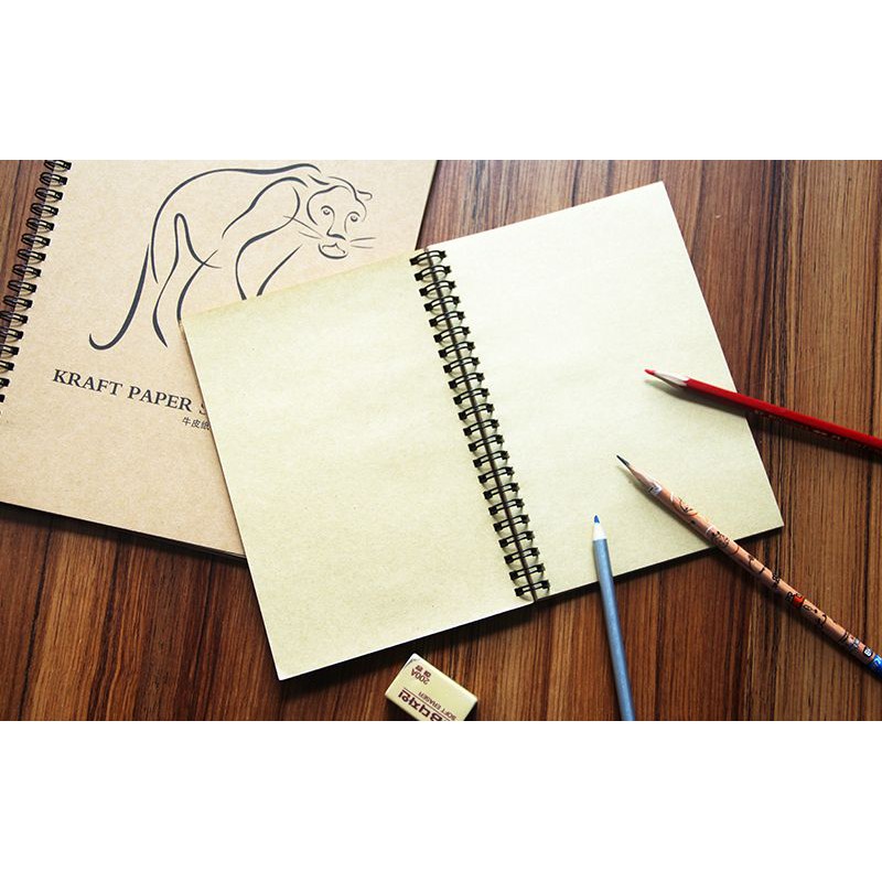 Sổ giấy xi măng potentate-020506, craft sketch book, sổ vẽ giấy craft sketch-dụng cụ vẽ tâm tâm