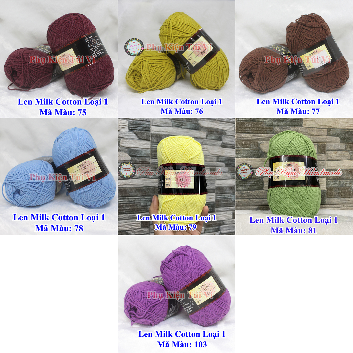 Len Milk Cotton Loại 1 (70k/1 cuộn)