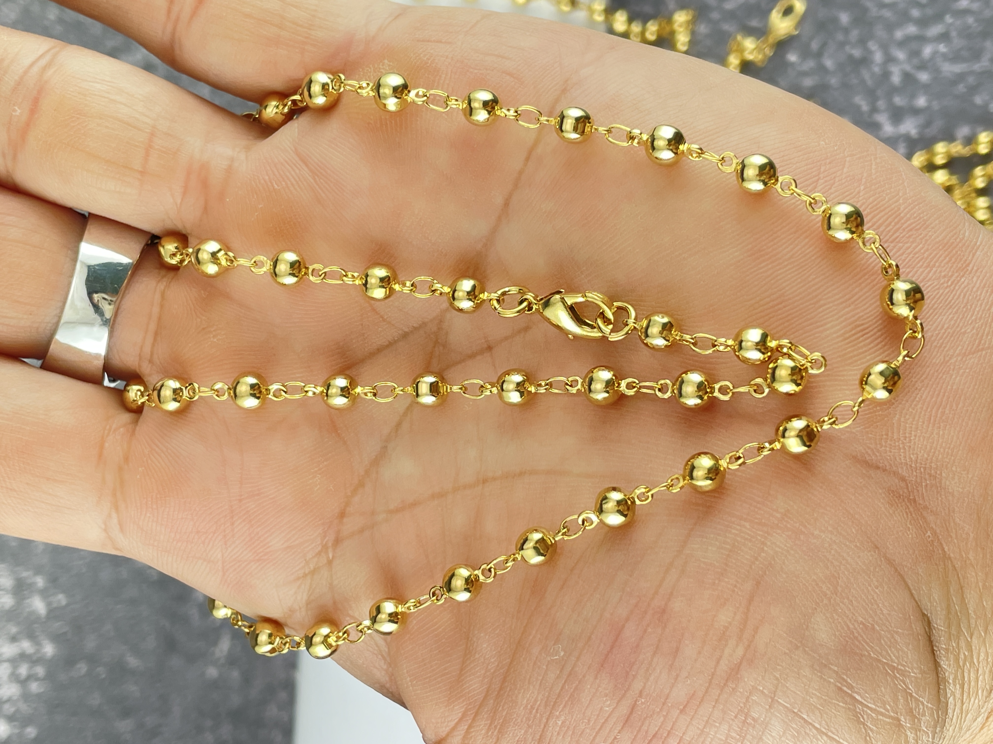 Dây chuyền nữ mạ vàng 24k cao cấp - dc024l7