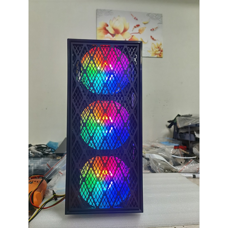 Vỏ Case Gaming Start- G43 kèm 3 fan đẹp (398 x 195 x 326 mm)