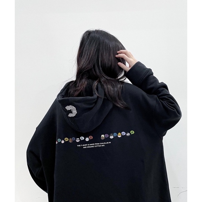 Áo Hoodie People - Đen