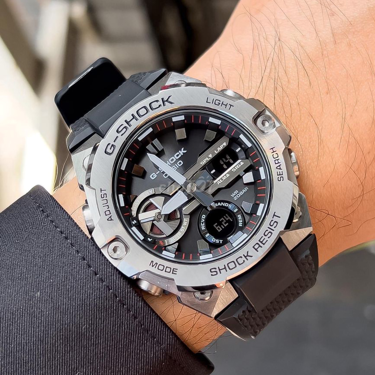 Đồng Hồ G-Shock GST-B400 Mặt Thép Cao Cấp  Đồng Hồ Thời Trang Nam Nữ - Đồng hồ Casio GShock Chống Nước , Chống Sốc, Va Đập, Bền Bỉ Với Thời Gian , Mặt Hiển Thị Kim-Số Kết Hợp, Trang Bị Chức Năng Bấm Giờ-Đo Tốc Độ