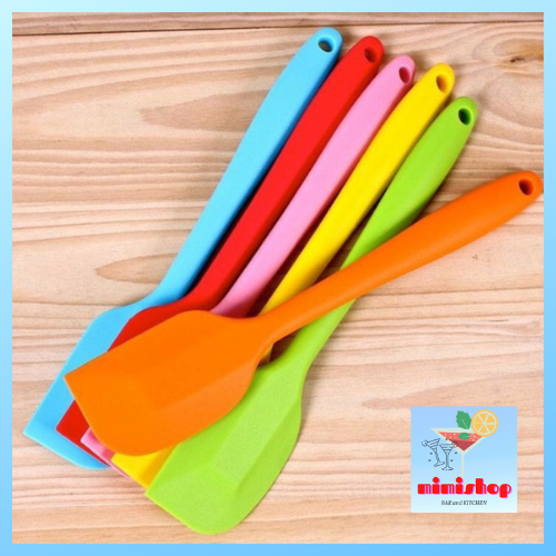 Cây Vét Bột Silicon. Cây Vét Bột Spatula Silicon Đúc (Phới Silicon) – Dụng Cụ Pha Chế