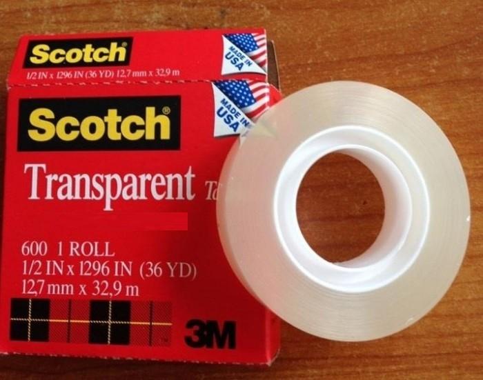 BĂNG KEO 3M SCOTCH 600 THỬ MỰC, THỬ SƠN 1/2 In