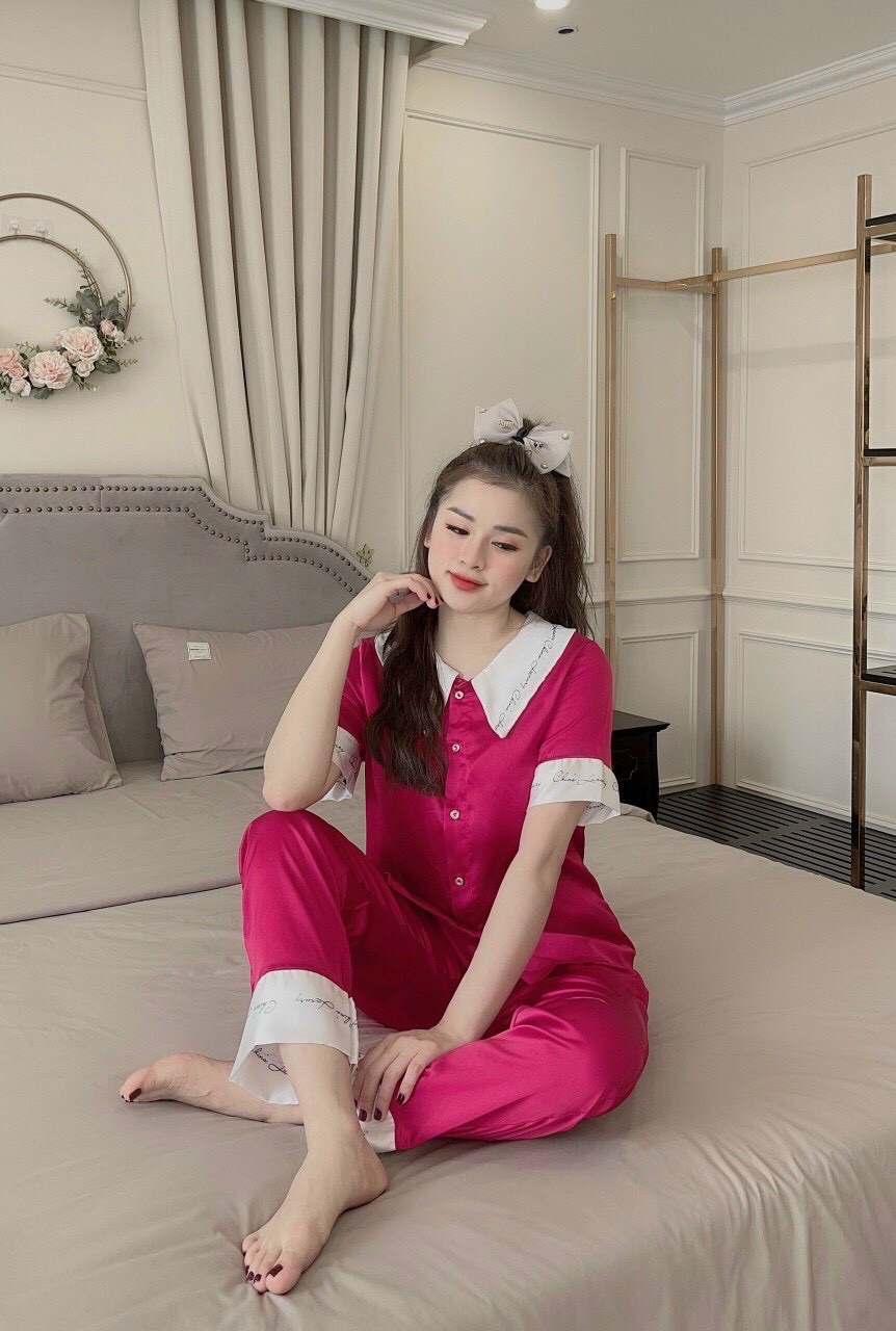 Đồ ngủ satin, Đồ ngủ Lụa, Đồ bộ pijama lụa cao cấp