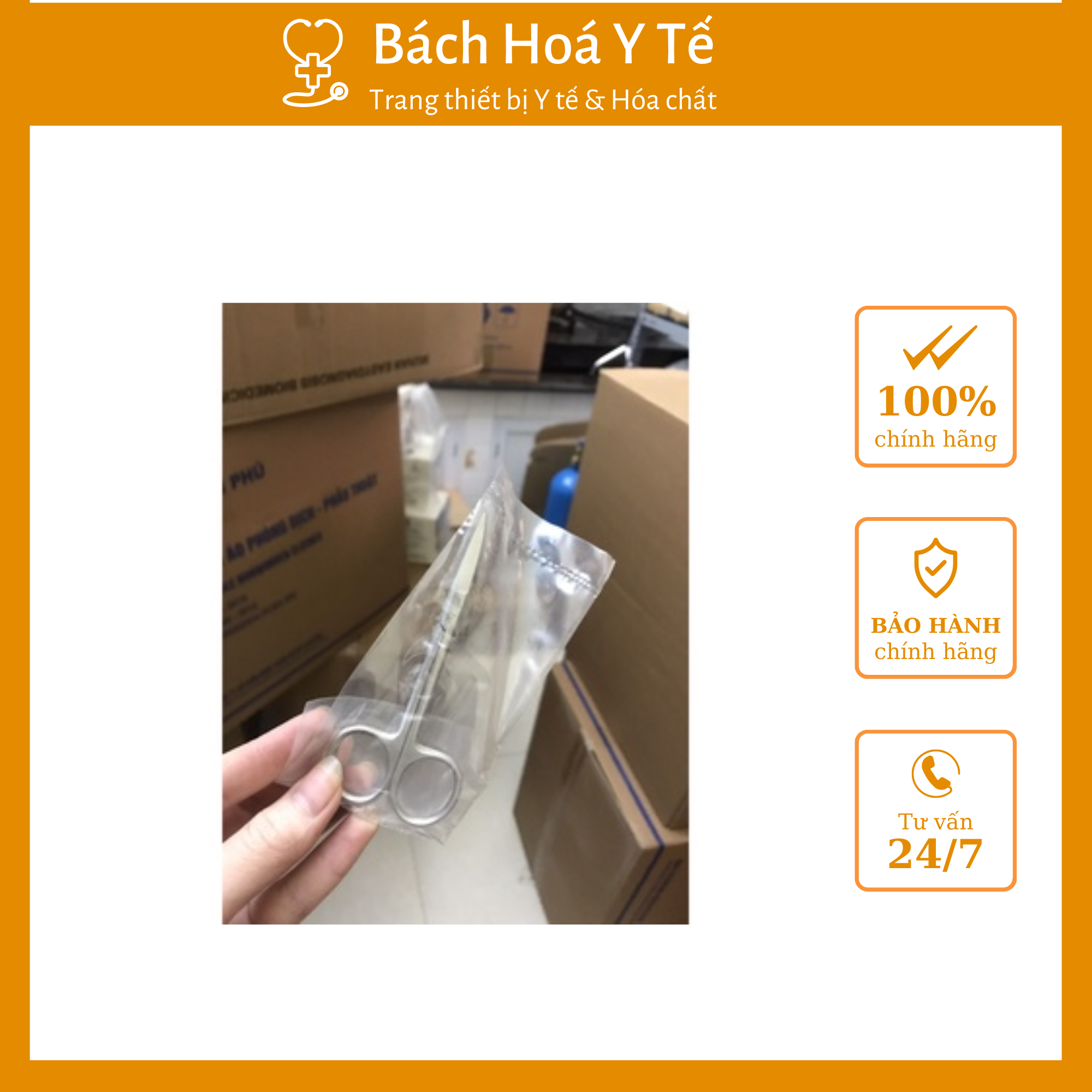 Kéo cắt chỉ thẳng 10,5 cm