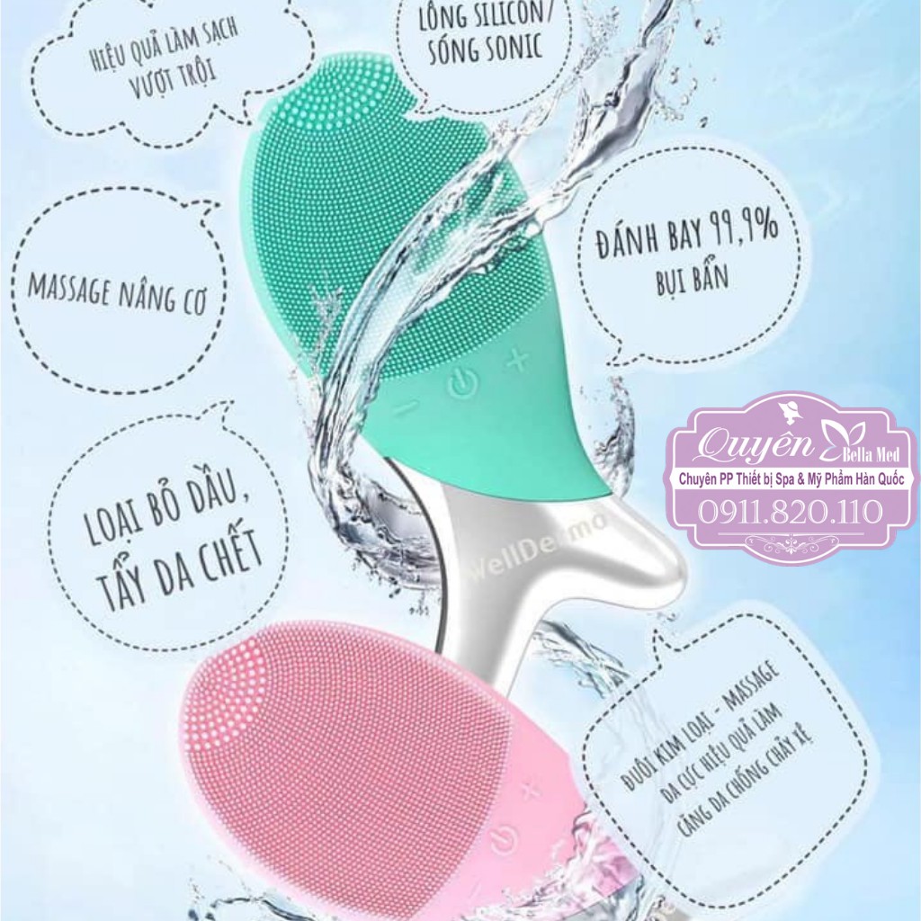 [FreeshipMax] MÁY RỬA MẶT CÁ WELLDERMA CLEANSING FISH [May Rua Mat] - Lisa Cosmetic