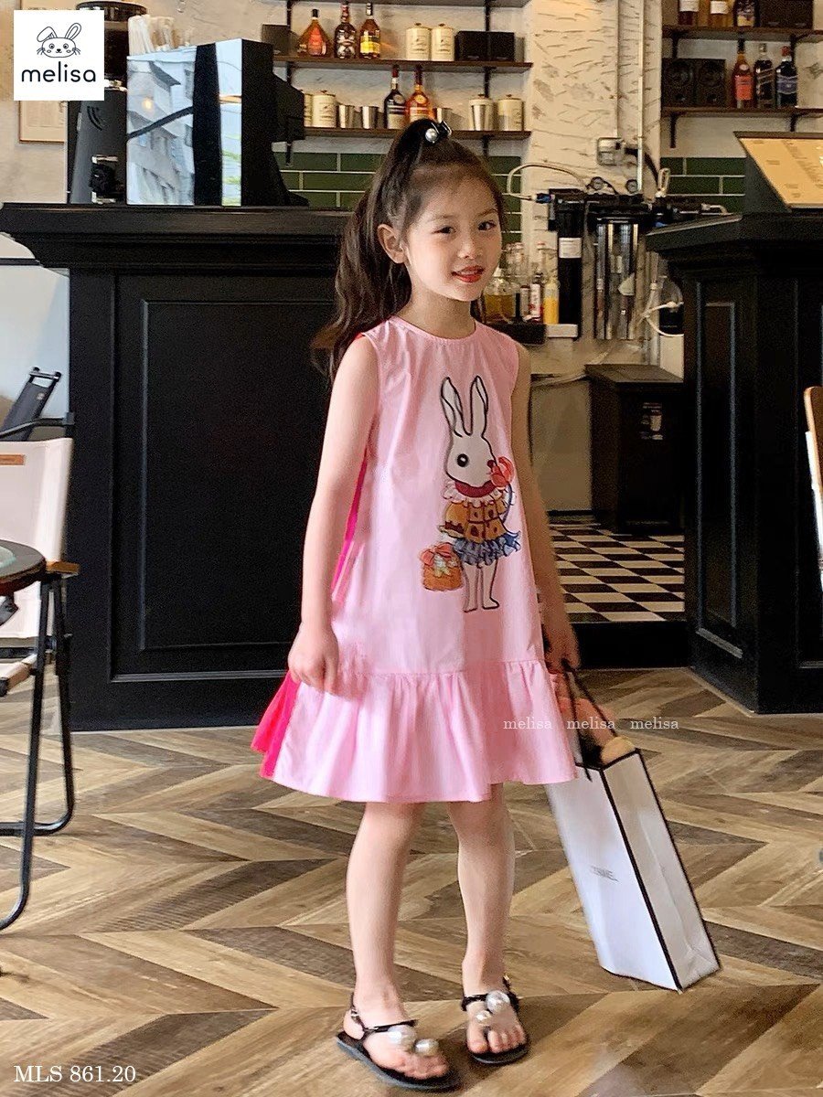 [NEW ARRIVAL] ĐẦM HỒNG BÉ GÁI CON THỎ SIÊU CUTE