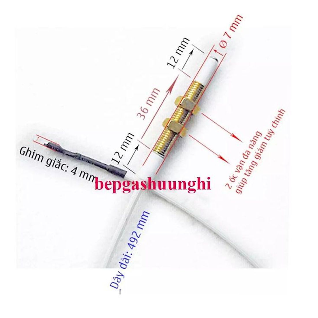 Multi-functional negative gas stove ignition ceramic wire/porcelain wire